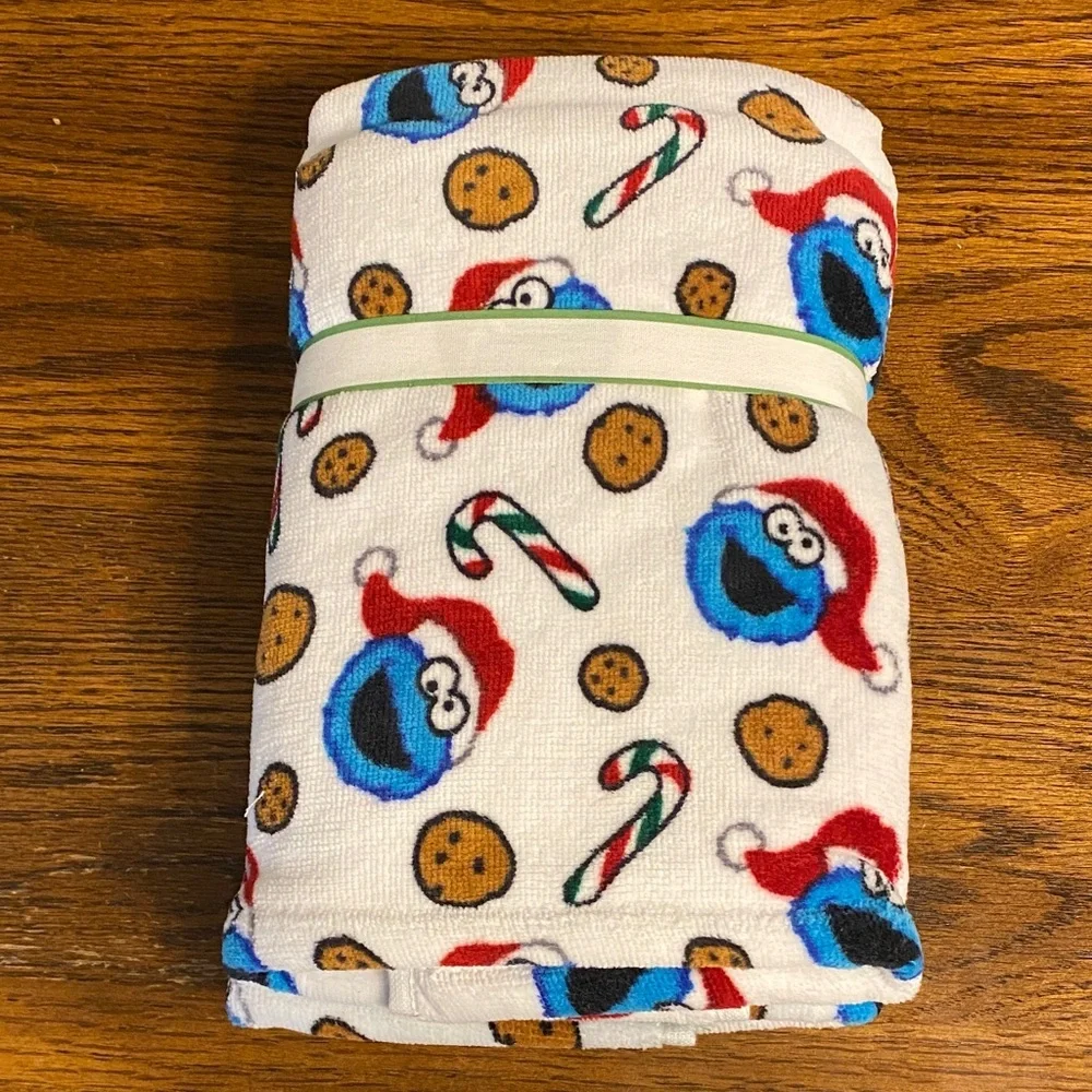 Sesame Street Cookie Monster Hand Towels blue & red